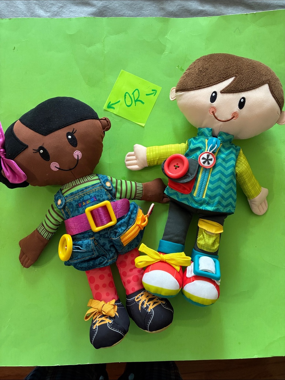 Playskool - Dressing Skills  Educational Plush (choose one)